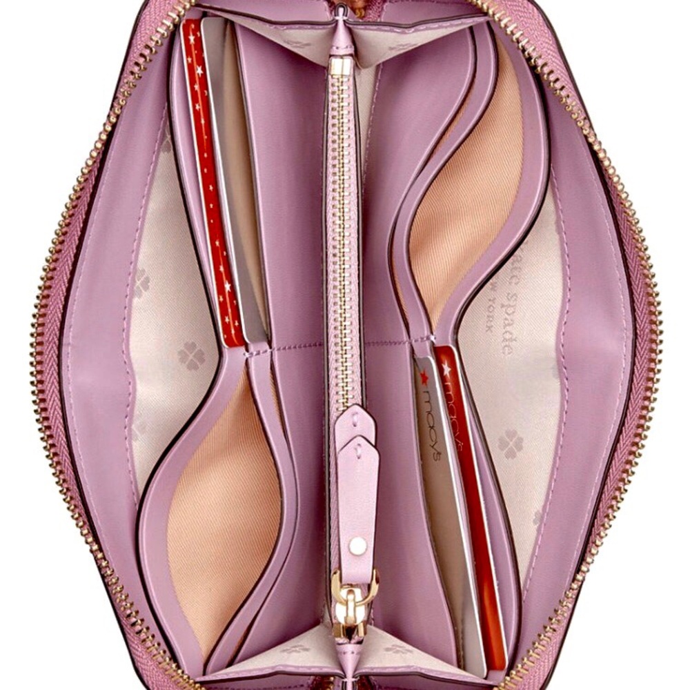 🆕 Kate Spade ♠️ Lilac Purple Glitter Wallet - Picture 8 of 8